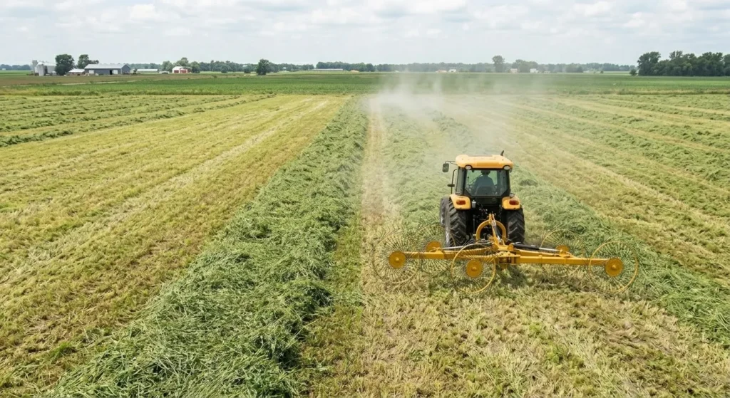 EP-9FZ-2.0 Finger Wheel Tedder Application