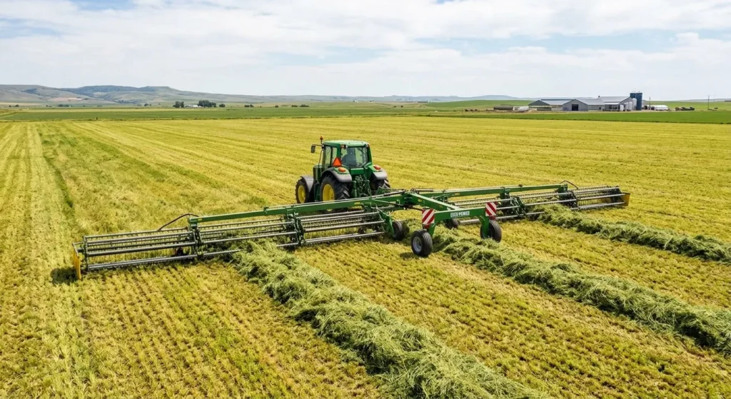 the EP-9LH-12, towed by a medium-sized tractor