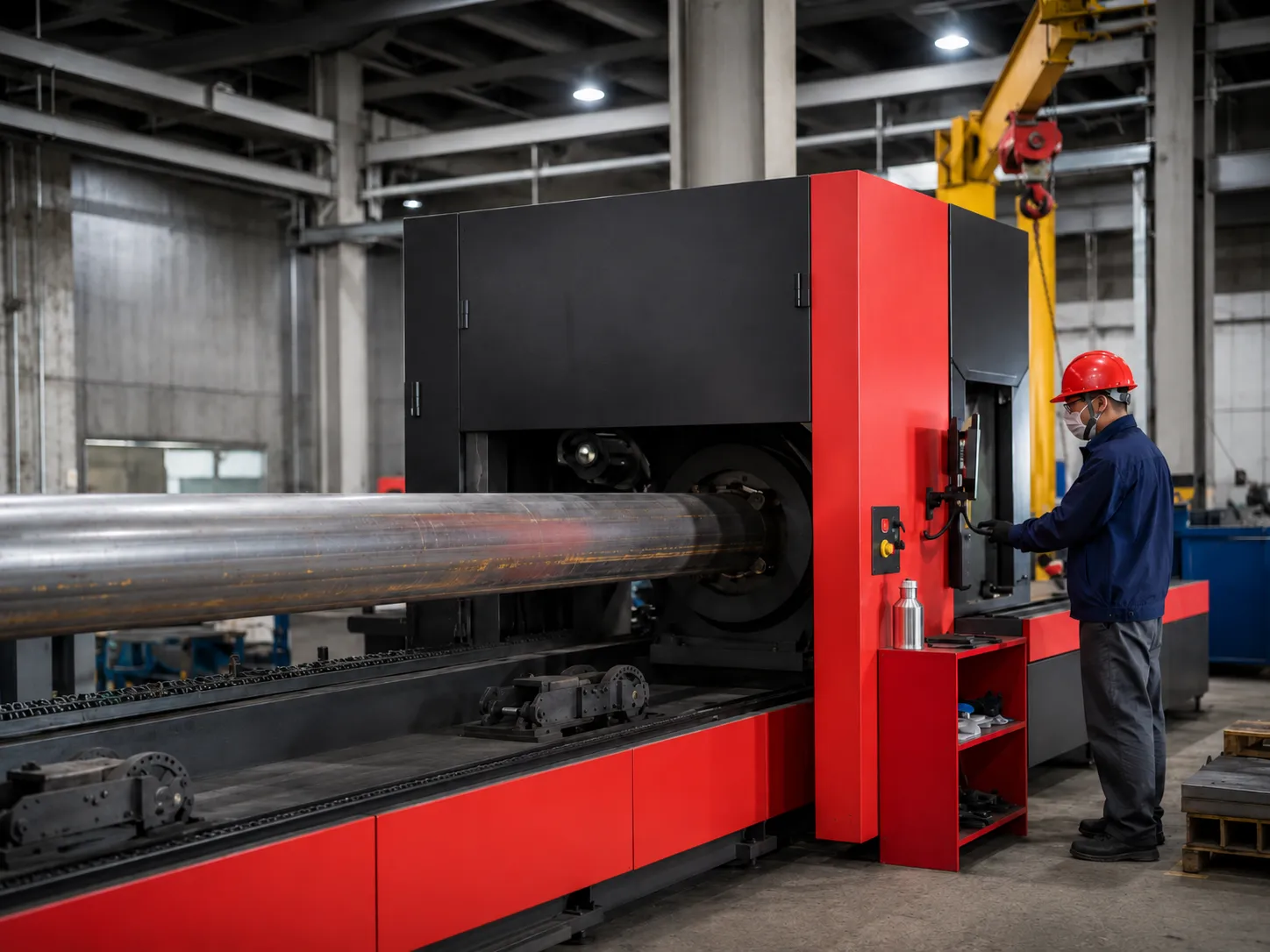 CNC laser cutting steel baler components