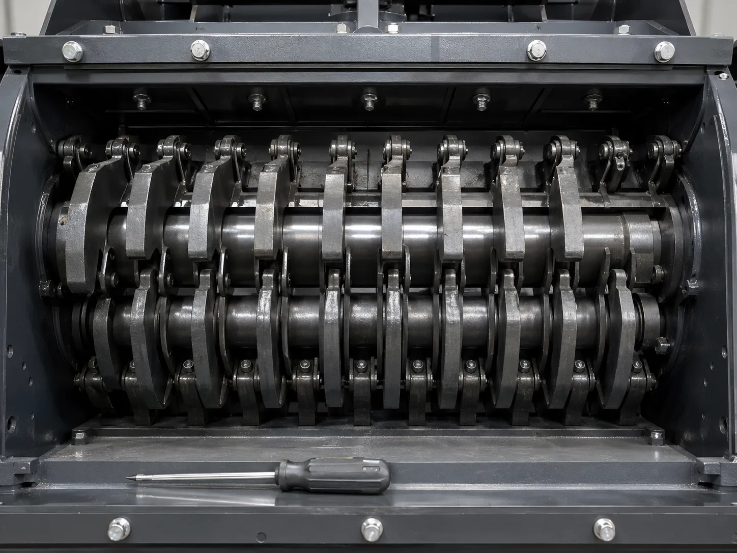 9YF-2200S single hammer-claw shredder mechanism detail